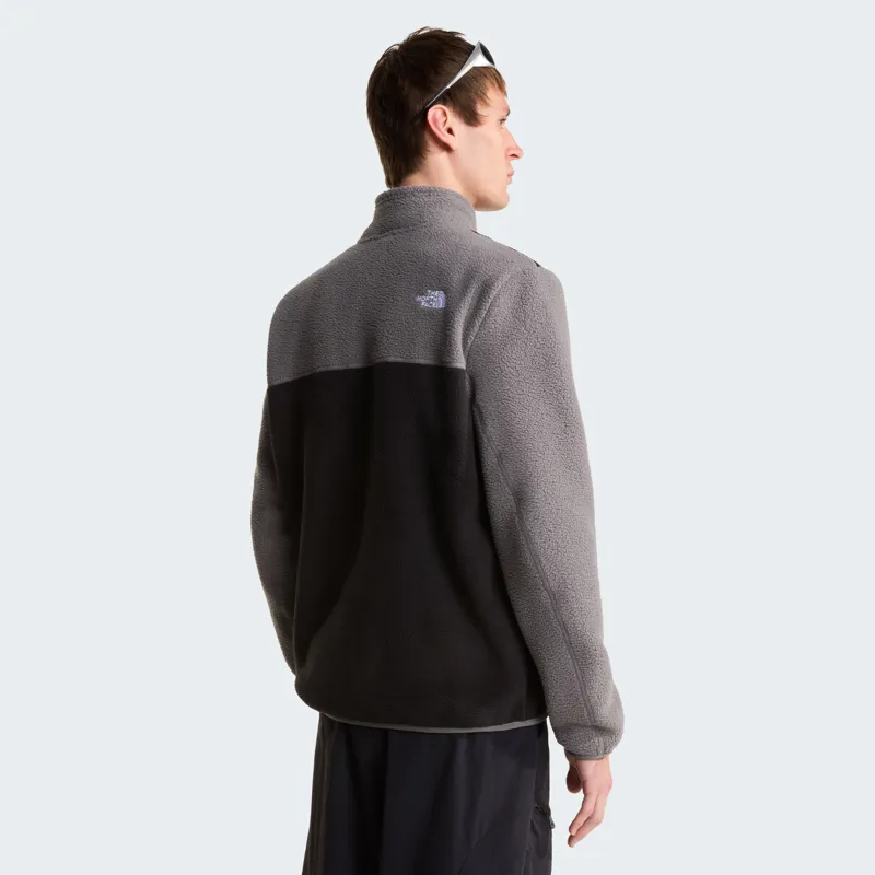 The North Face Mens Yumiori 1/4 Zip Fleece - TNF Black-Smoked Pearl-4