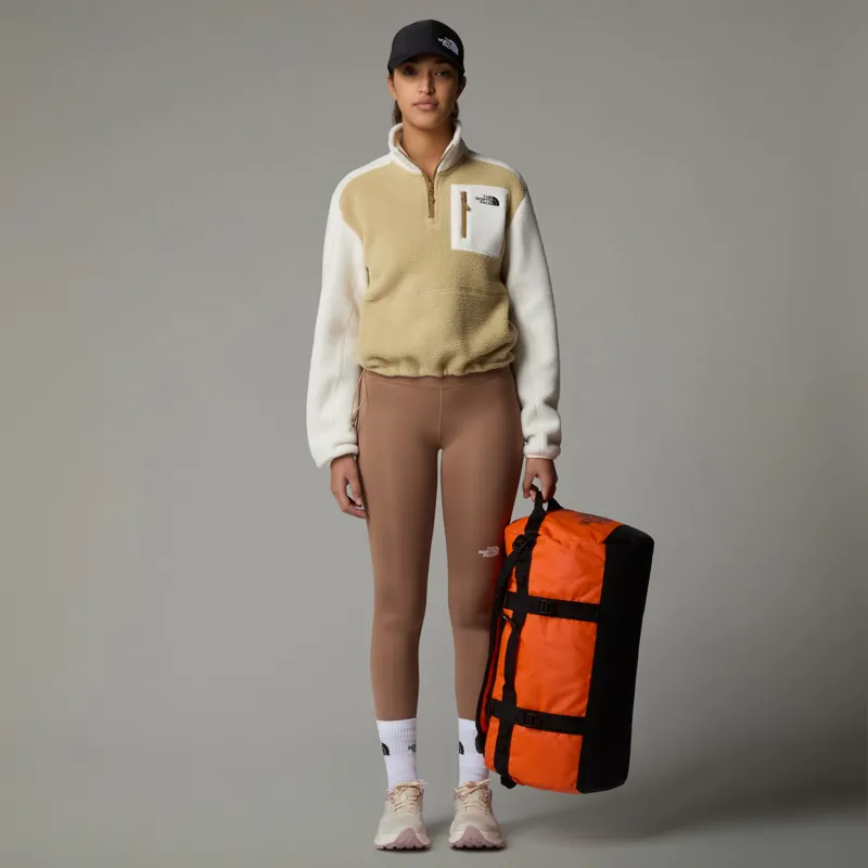 The North Face Womens Yumiori 1/4 Zip Fleece - Khaki Stone-White Dune-Utility Brown-4