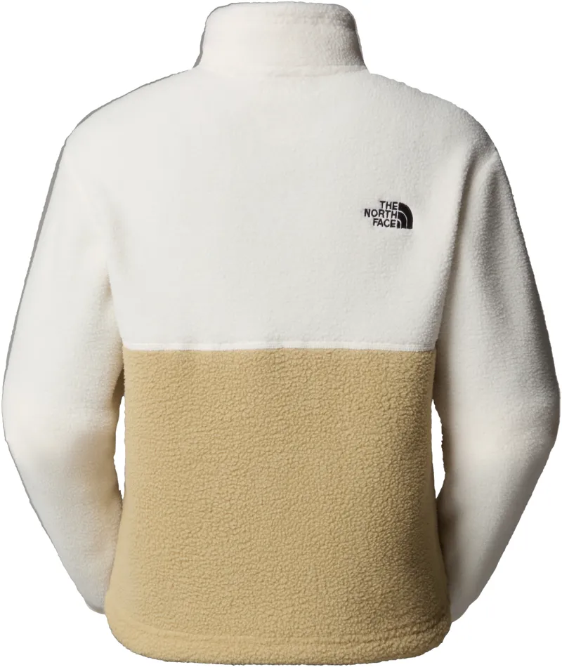 The North Face Womens Yumiori 1/4 Zip Fleece - Khaki Stone-White Dune-Utility Brown-1