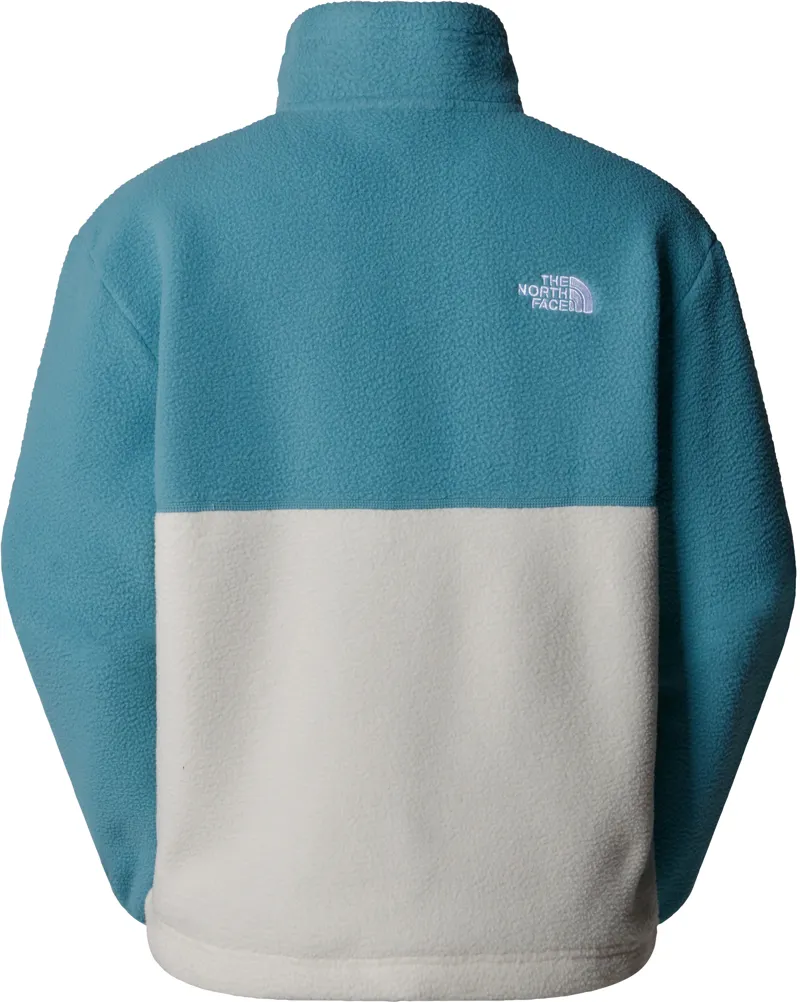 The North Face Womens Yumiori 1/4 Zip Fleece - Algae Blue-White Dune-Midnight Petrol-1