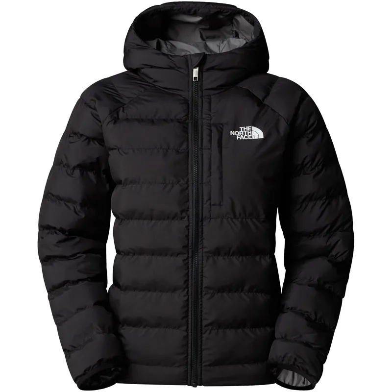 The North Face Boys Reversible Perrito Hooded Jacket - TNF Black-Smoked Pearl