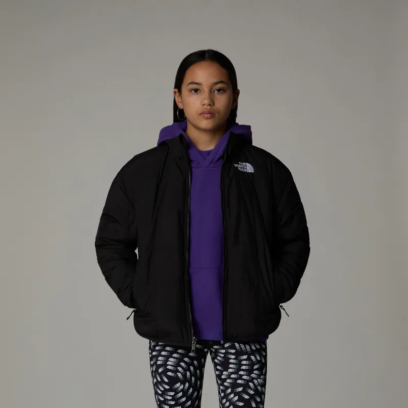 The North Face Girls Reversible Shasta Full Zip Jacket - TNF Black-6