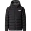 The North Face Girls Reversible Perrito Hooded Jacket - TNF Black-Smoked Pearl