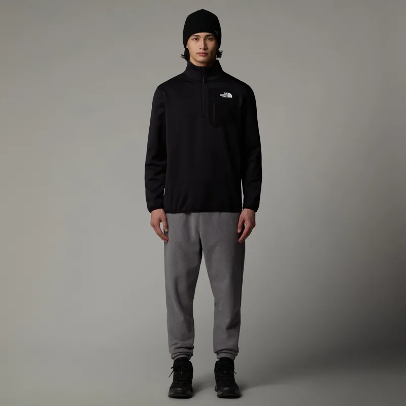 The North Face Mens Crest 1/4 Zip Fleece - TNF Black-3