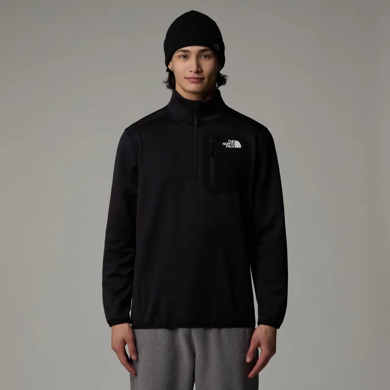 The North Face Mens Crest 1/4 Zip Fleece - TNF Black-2