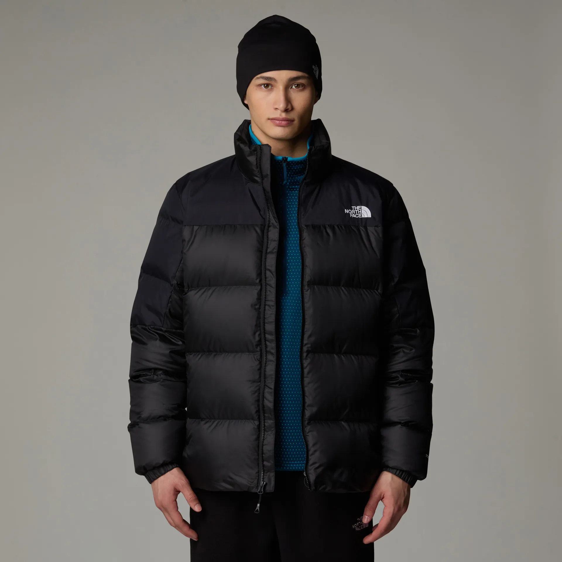 The North Face Mens Diablo Down Jacket TNF Black Heather-TNF Black