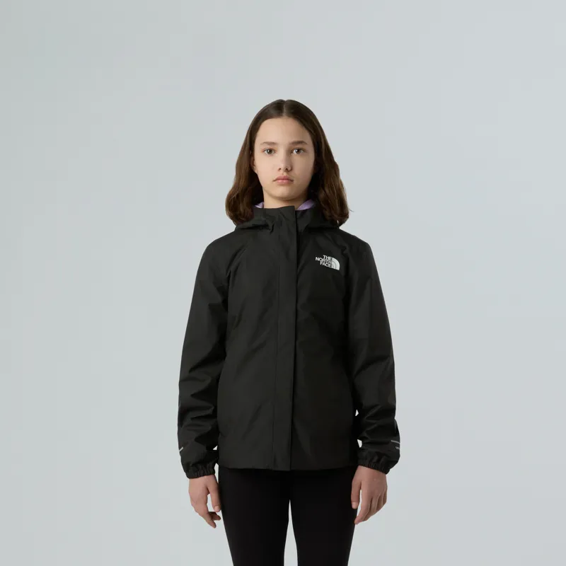 The North Face Girls Antora Rain Jacket - TNF Black-TNF Black-2