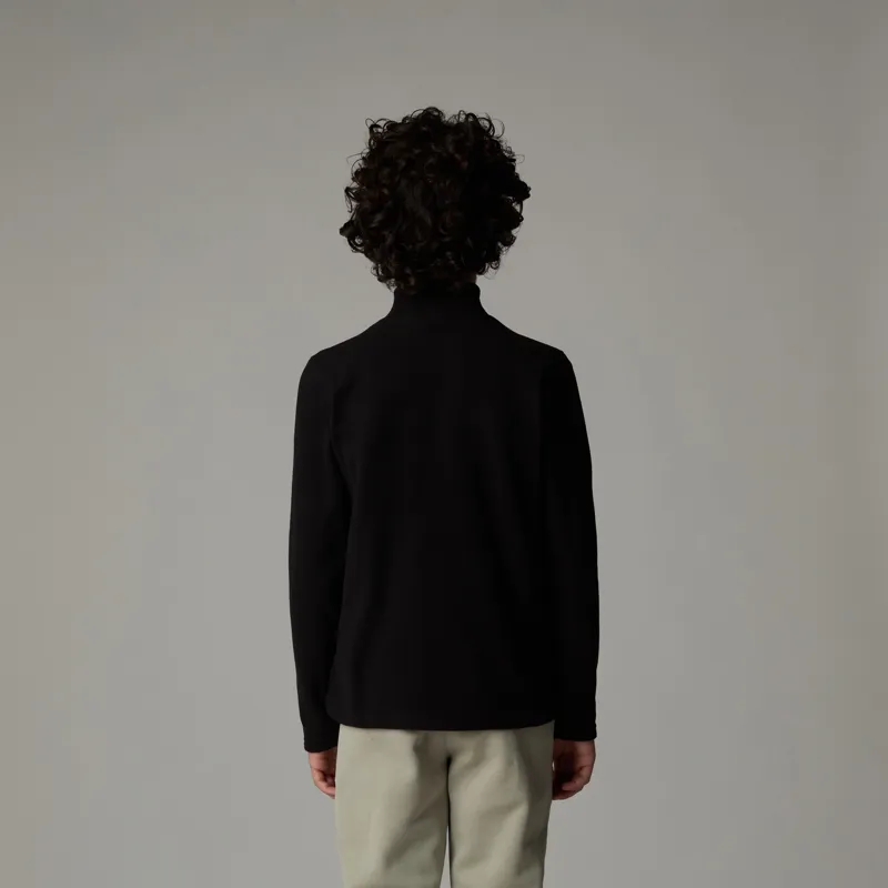 The North Face Teen Glacier 1/4 Zip Pullover - TNF Black-3