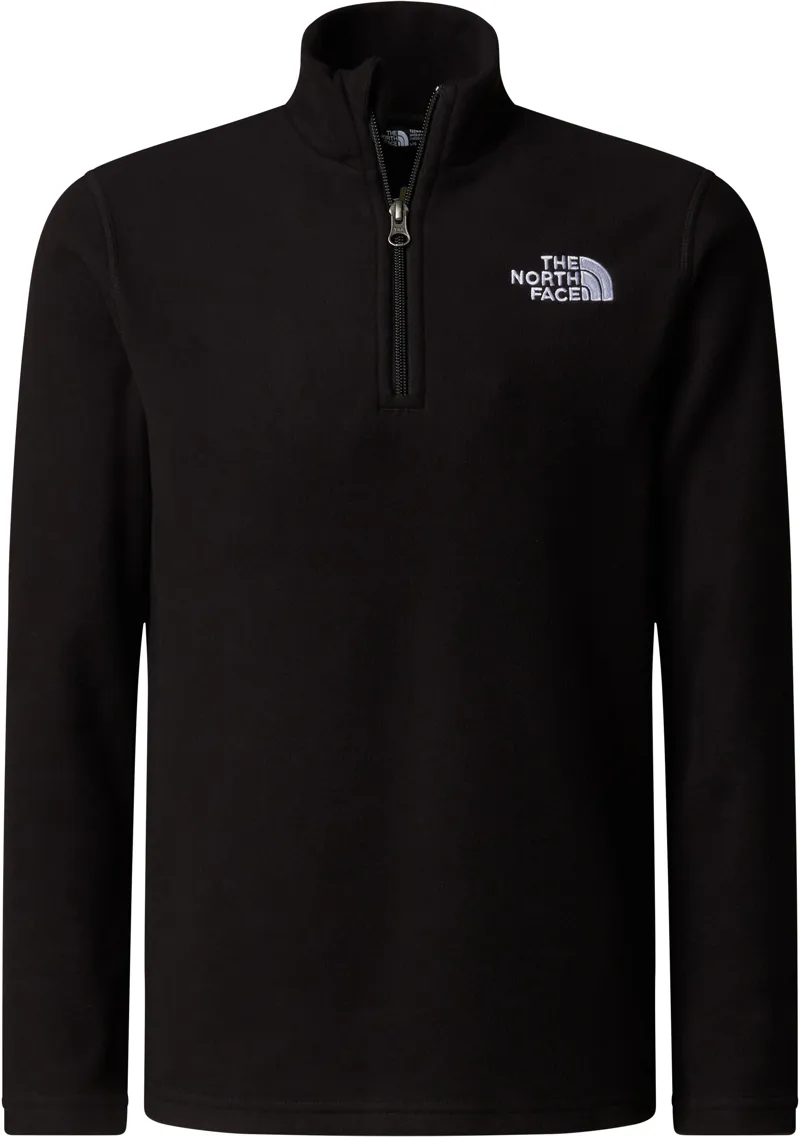 The North Face Teen Glacier 1/4 Zip Pullover - TNF Black