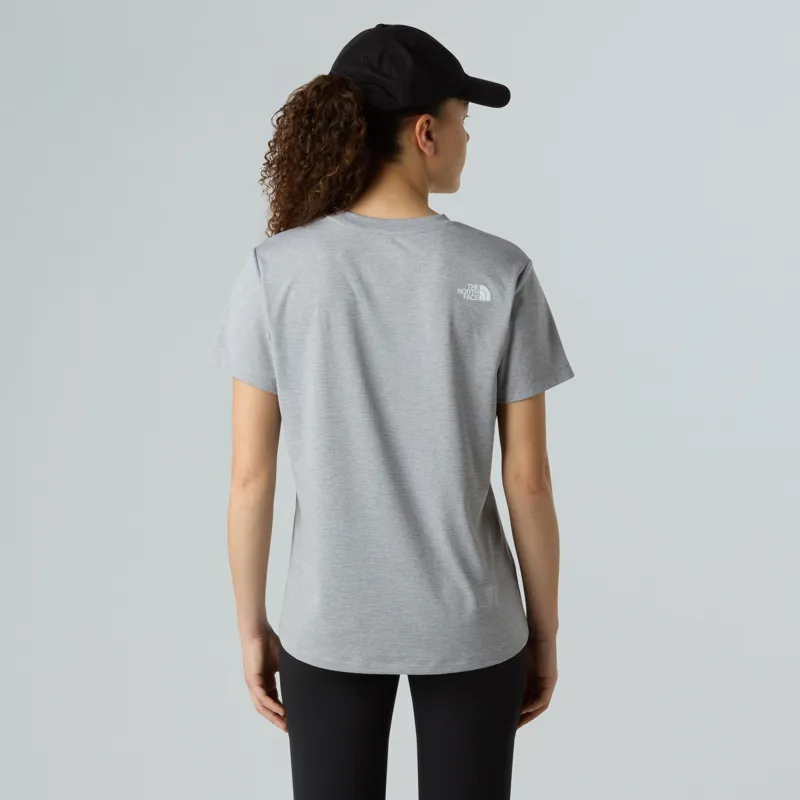 The North Face Womens Flex Short Sleeved Tee - TNF Pale Grey Heather-3