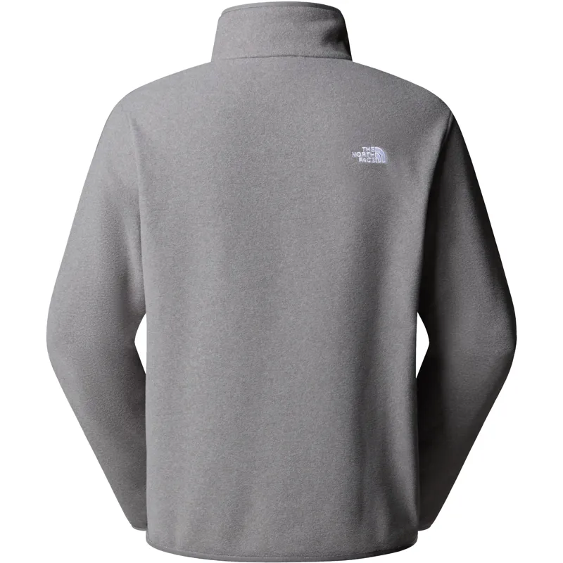 The North Face Mens Glacier Fleece 1/4 Zip Jacket - TNF Mid Grey Heather-1