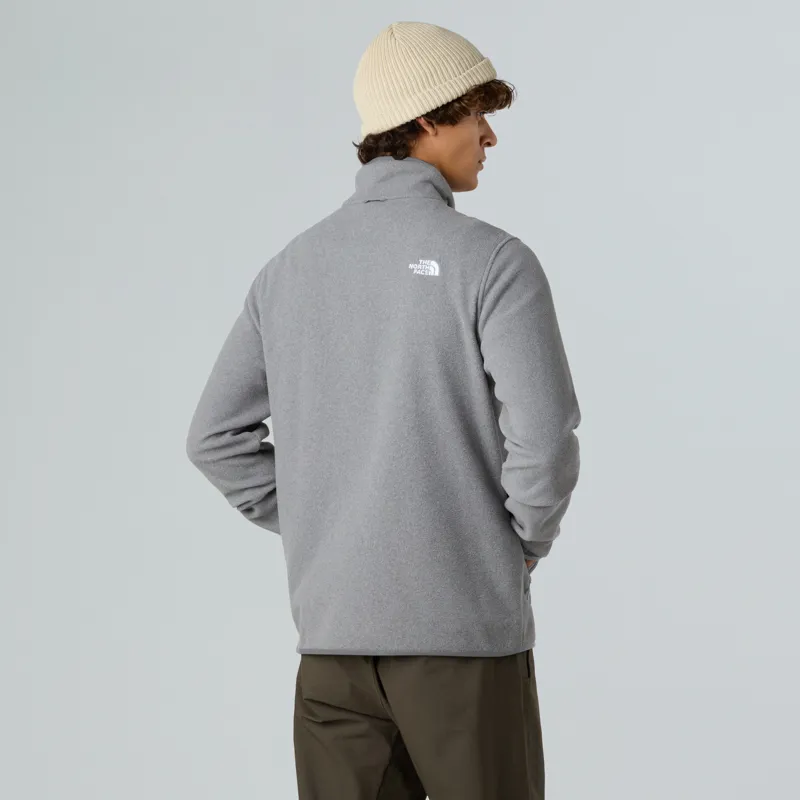 The North Face Mens Glacier Fleece Jacket - TNF Mid Grey Heather-4