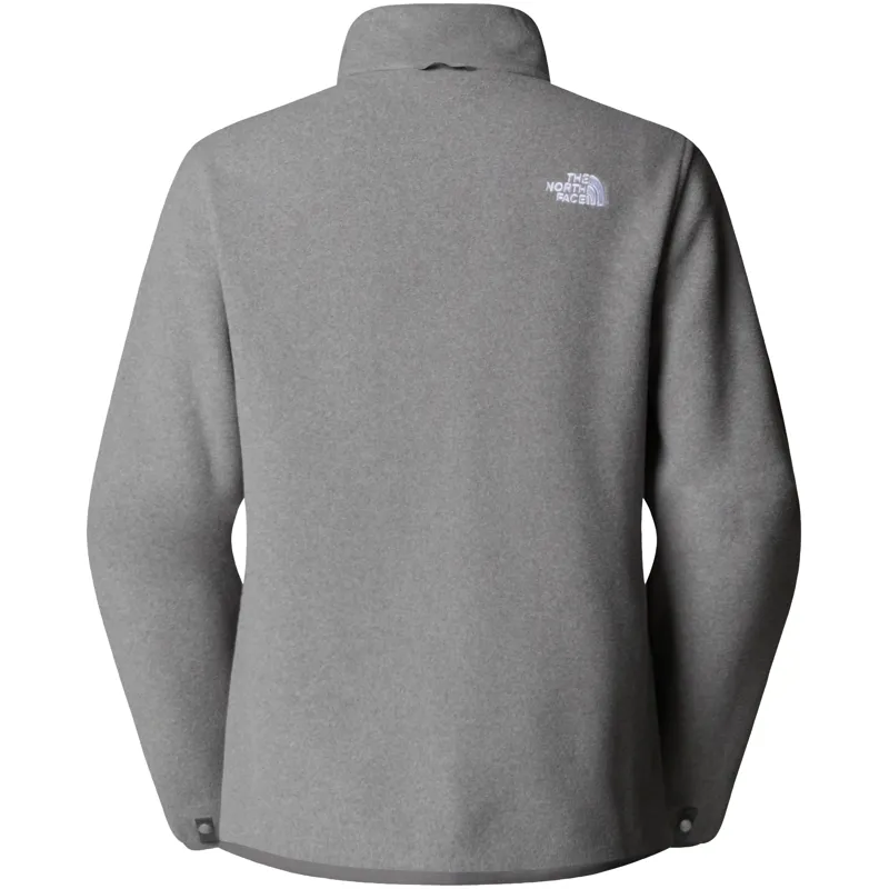 The North Face Womens Glacier Fleece Jacket - TNF Mid Grey Heather-1