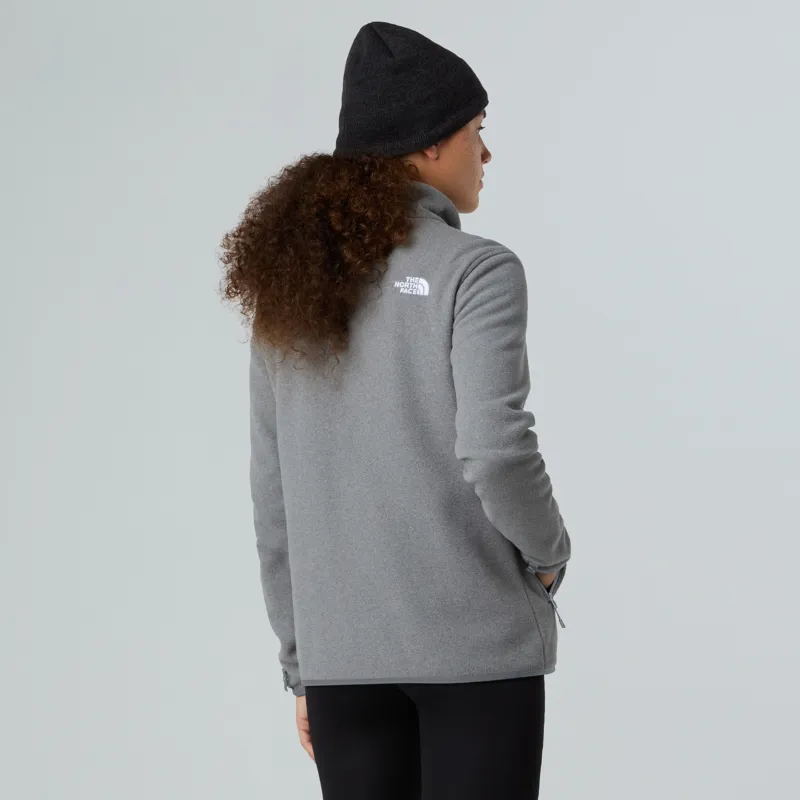 The North Face Womens Glacier Fleece Jacket - TNF Mid Grey Heather-5
