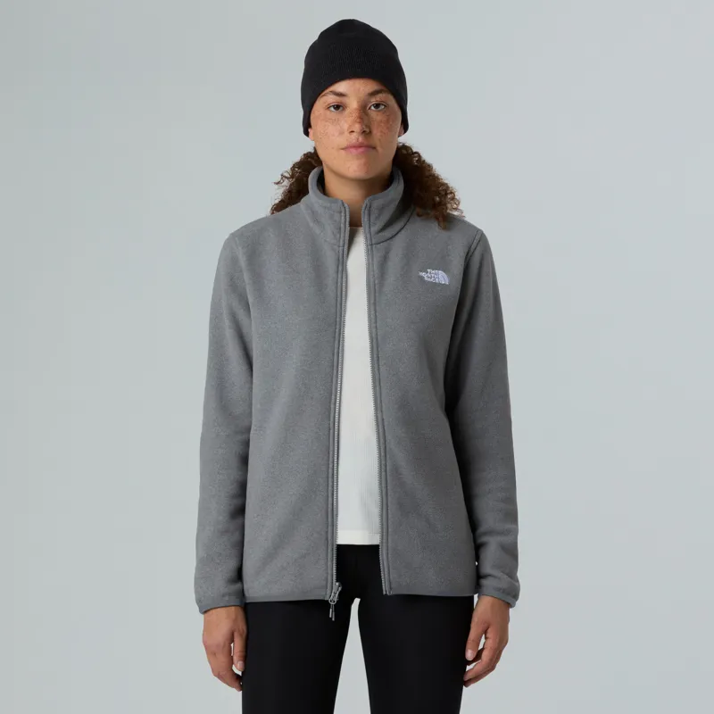 The North Face Womens Glacier Fleece Jacket - TNF Mid Grey Heather-3