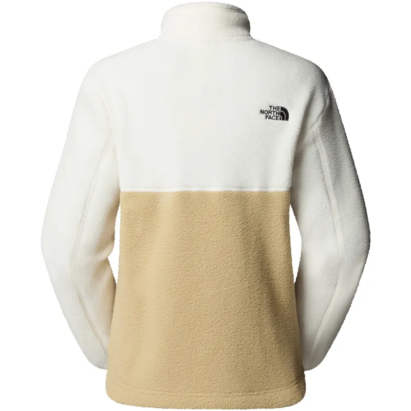 The North Face Womens Yumiori Full Zip Fleece - Khaki Stone-White Dune-Utility Brown-1