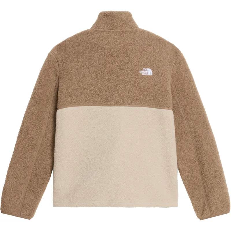 The North Face Womens Yumiori Full Zip Fleece - Timeless Taupe-Garnet-1