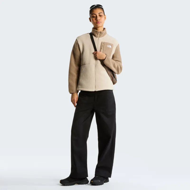 The North Face Womens Yumiori Full Zip Fleece - Timeless Taupe-Garnet-5