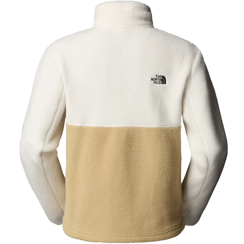 The North Face Womens Yumiori 1/4 Zip Fleece - Khaki Stone-White Dune-Utility Brown-1