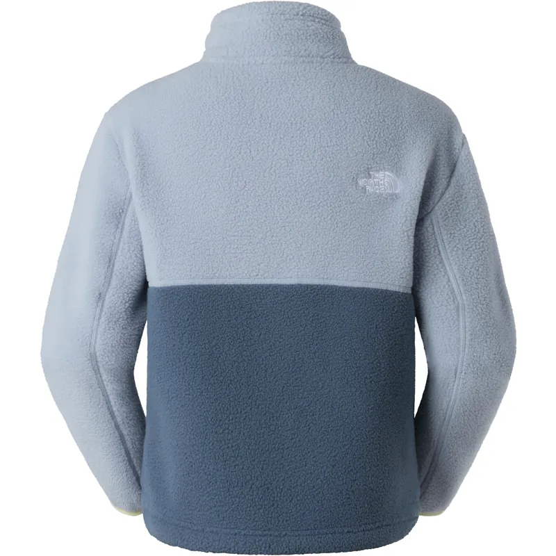 The North Face Womens Yumiori 1/4 Zip Fleece - Granite Grey-Frost Grey-Lemon Mist-1