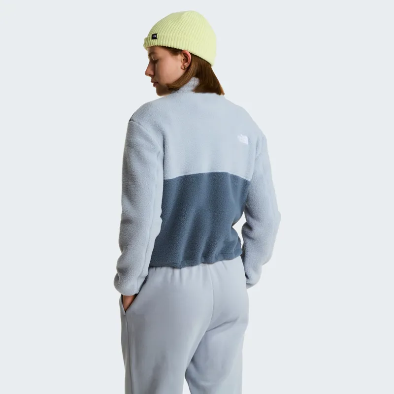 The North Face Womens Yumiori 1/4 Zip Fleece - Granite Grey-Frost Grey-Lemon Mist-3