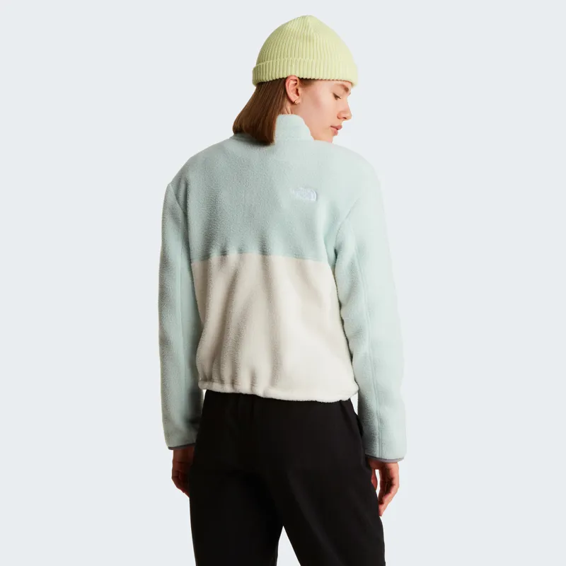 The North Face Womens Yumiori 1/4 Zip Fleece - White Dune-Opal Frost-Transcendent Grey-3