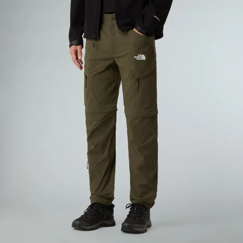 The North Face Mens Exploration Regular Tapered Convertible Trousers - New Taupe Green-2