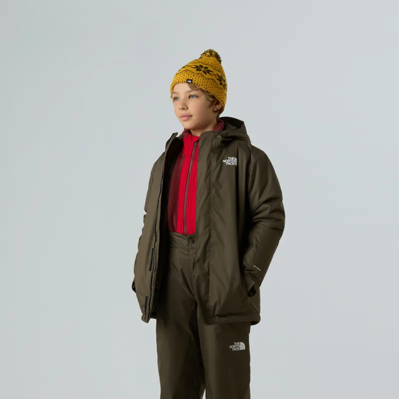 The North Face Teen Snowquest Jacket - New Taupe Green-3