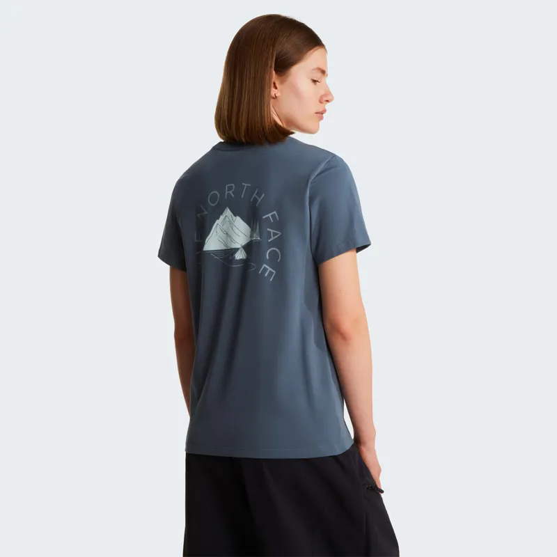 The North Face Womens Monte Regular Short Sleeve Tee - Graphic Granite Grey-4