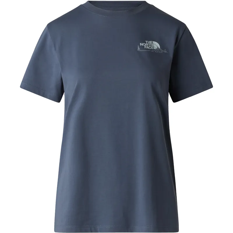 The North Face Womens Monte Regular Short Sleeve Tee - Graphic Granite Grey-1