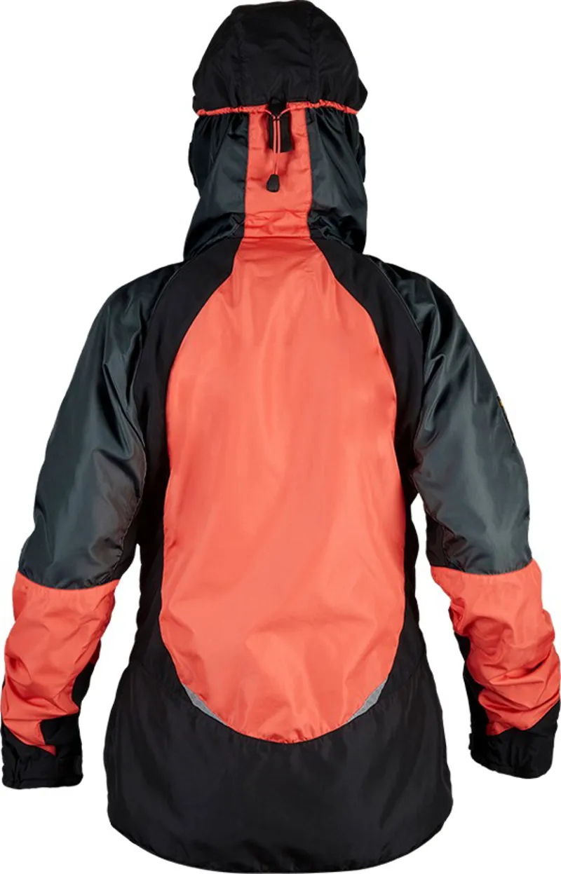 Paramo Womens Velez Evolution Hybrid Smock - Hot Coral-Dark Steel-Black-2
