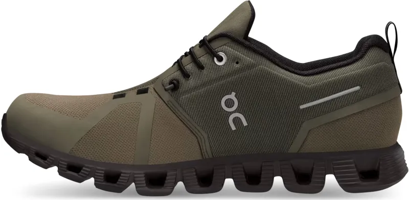 ON Mens Cloud 5 Waterproof Shoes - Olive-Black-1