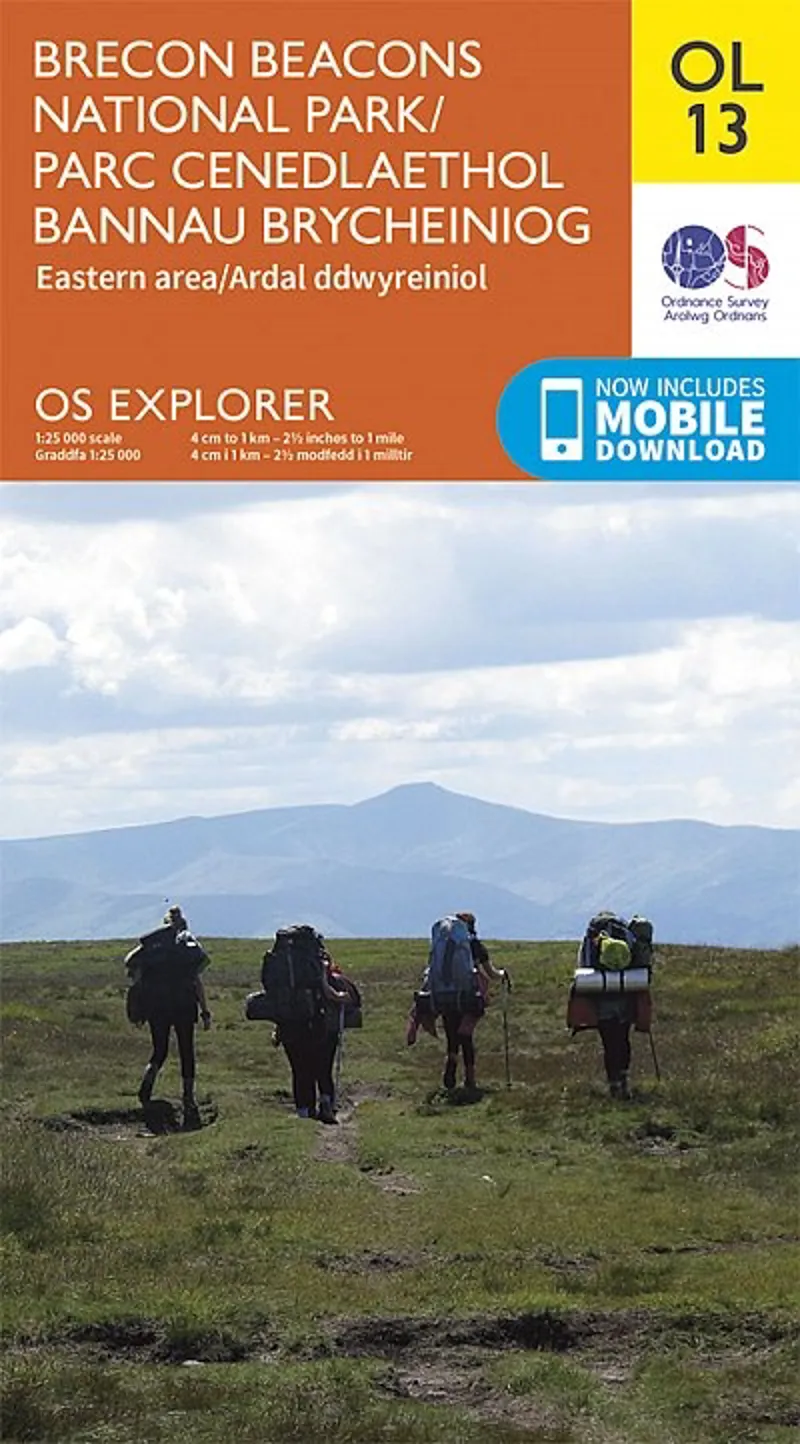 OS Explorer Map OL13 - Brecon Beacons National Park - Eastern Area