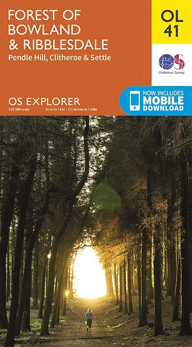 OS Explorer Map OL41 - Forest of Bowland and Ribblesdale