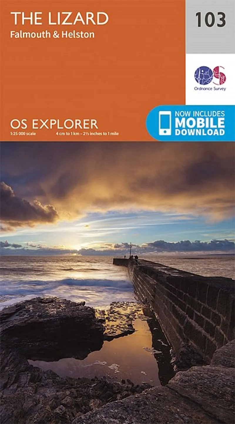OS Explorer Map 103 - Lizard, Falmouth and Helston