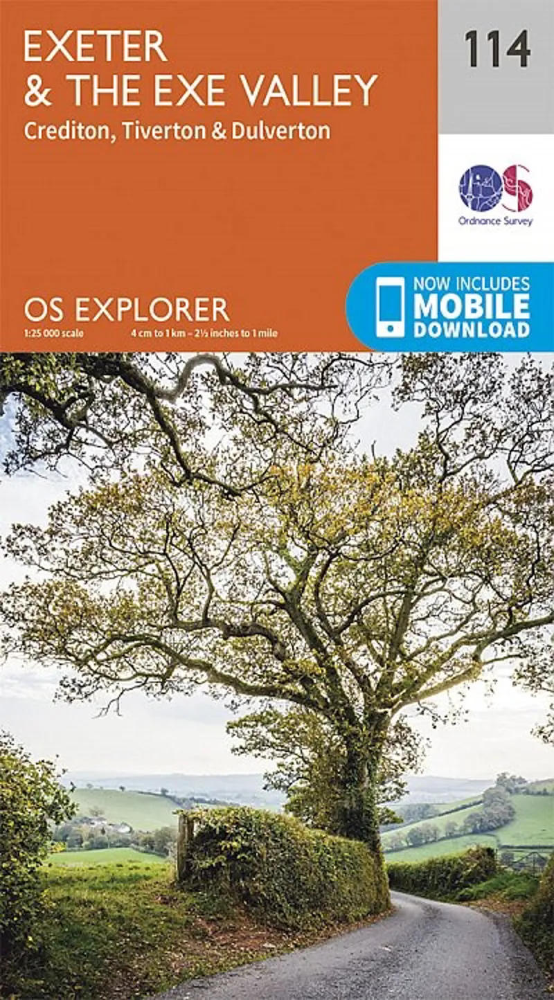 OS Explorer Map 114 - Exeter and the Exe Valley