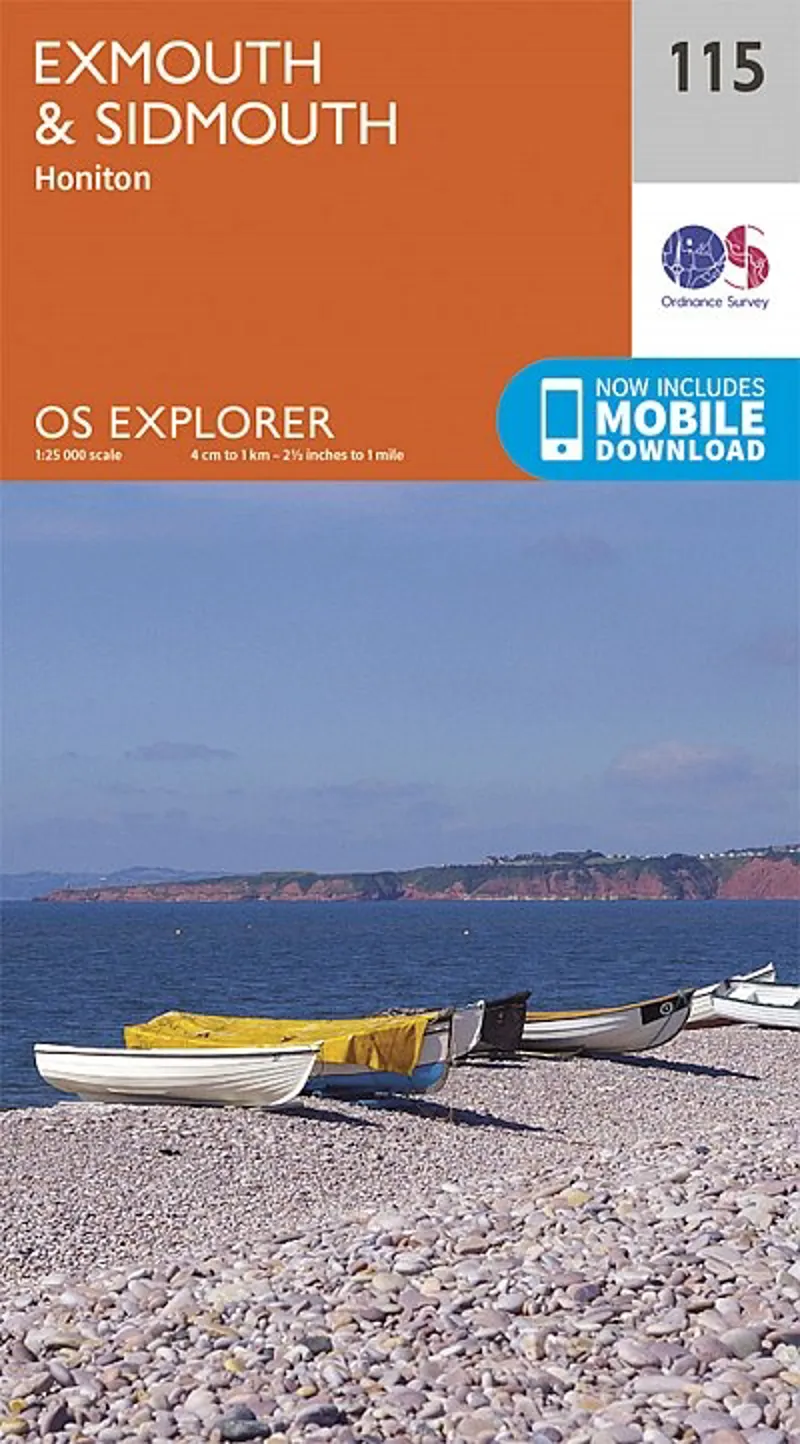 OS Explorer Map 115 - Exmouth and Sidmouth