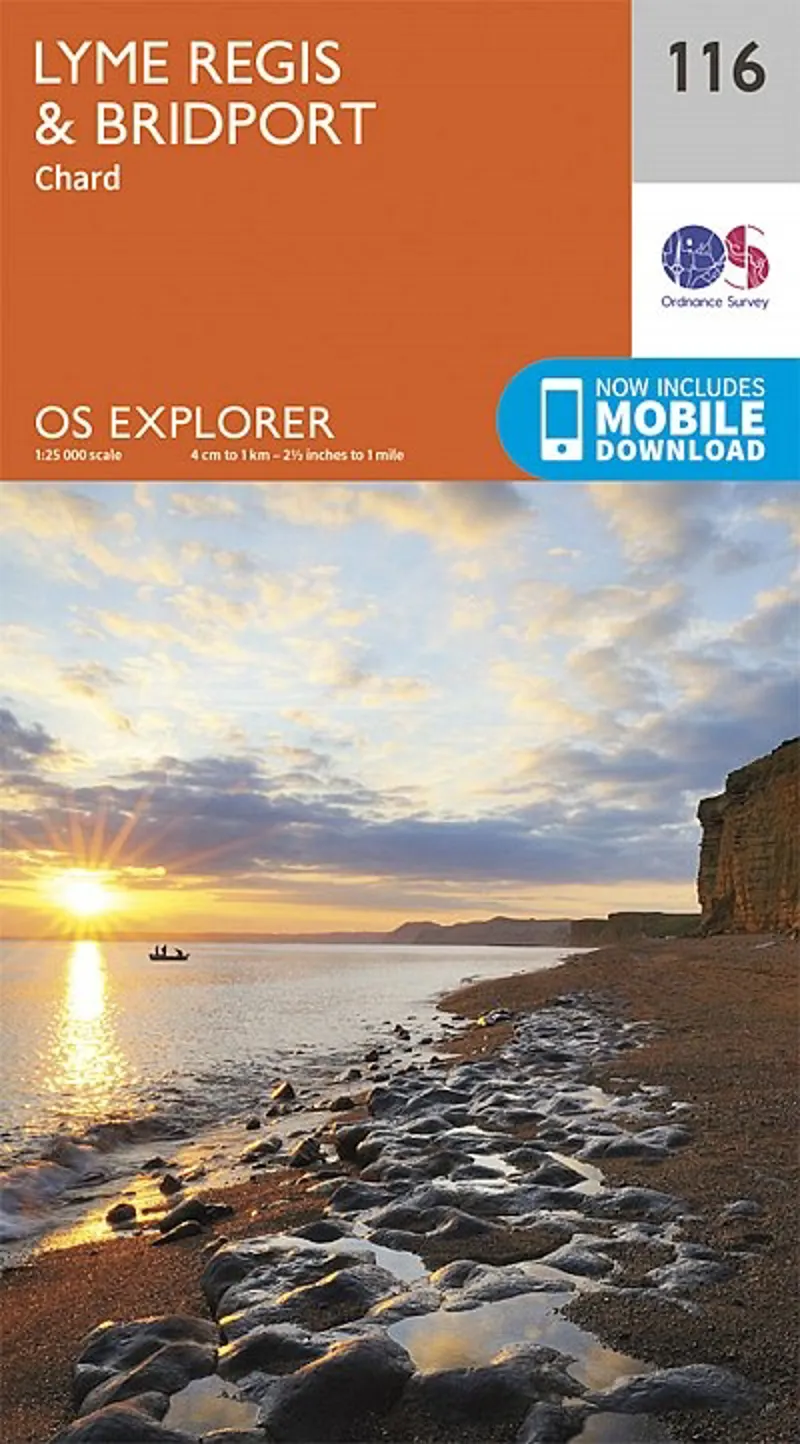 OS Explorer Map 116 - Lyme Regis and Bridport