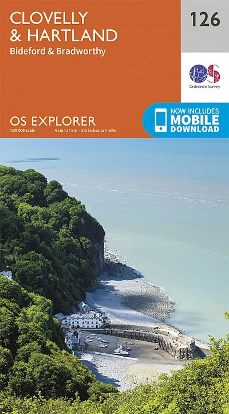 OS Explorer Map 126 - Clovelly and Hartland