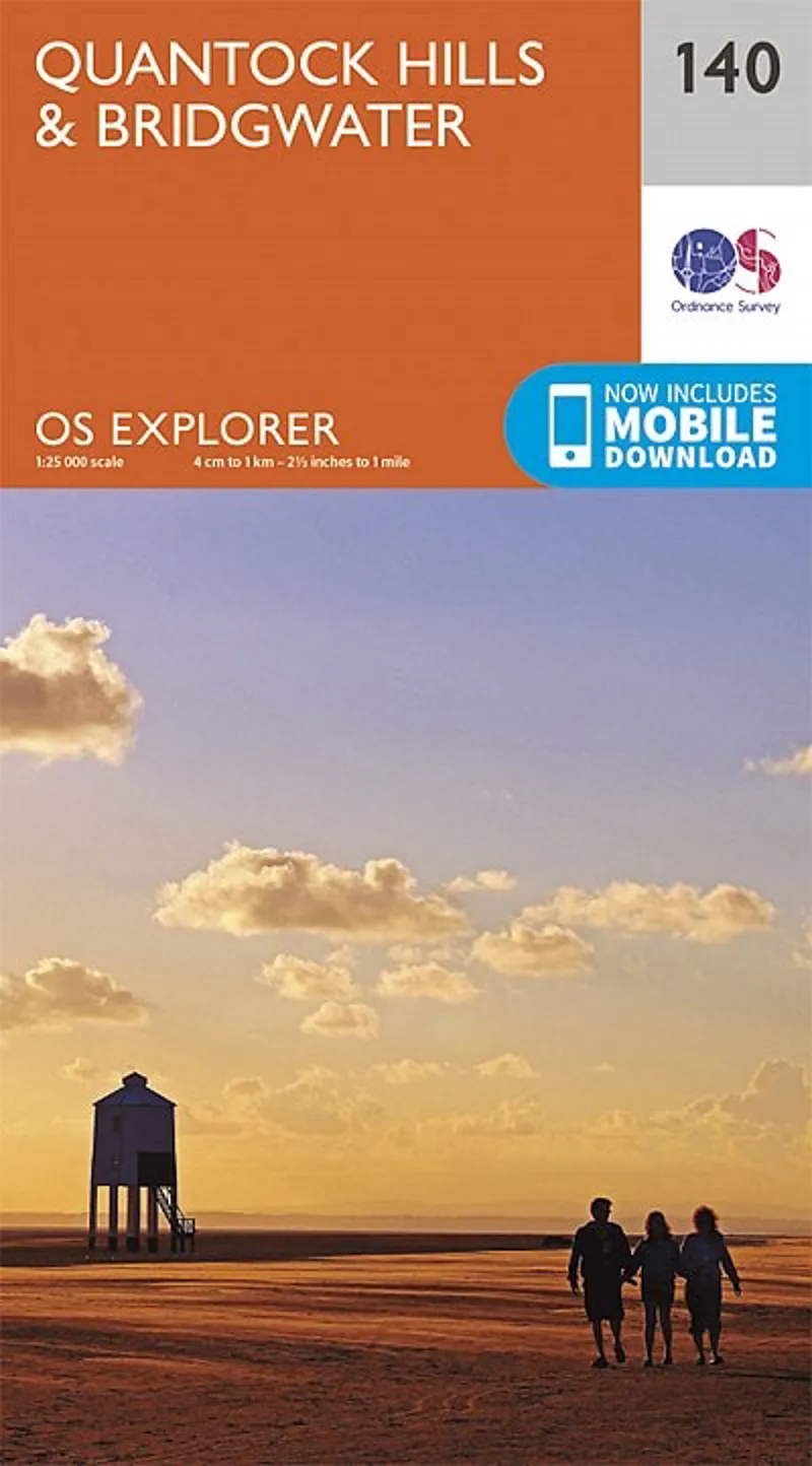 OS Explorer Map 140 - Quantock Hills and Bridgwater