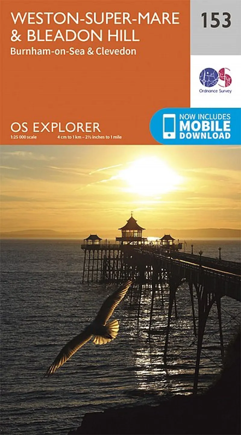 OS Explorer Map 153 - Weston-Super-Mare and Bleadon Hill