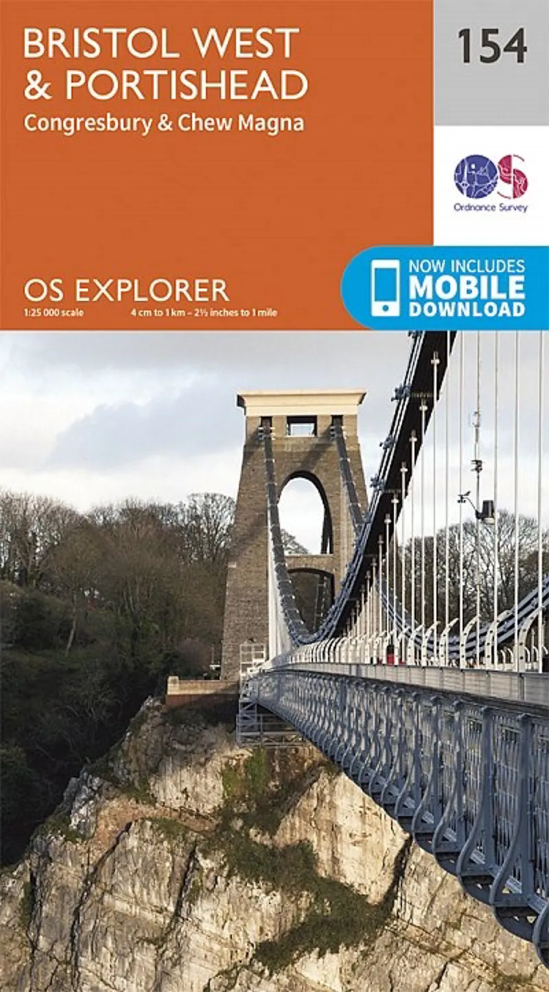 OS Explorer Map 154 - Bristol West and Portishead