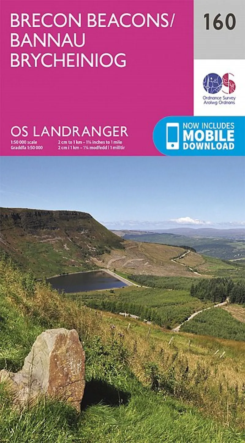 OS Landranger Map 160 - Brecon Beacons