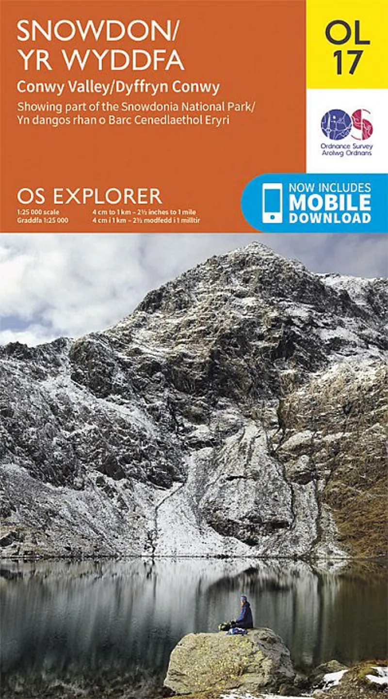 OS Explorer Map OL17 - Snowdon and Conwy Valley