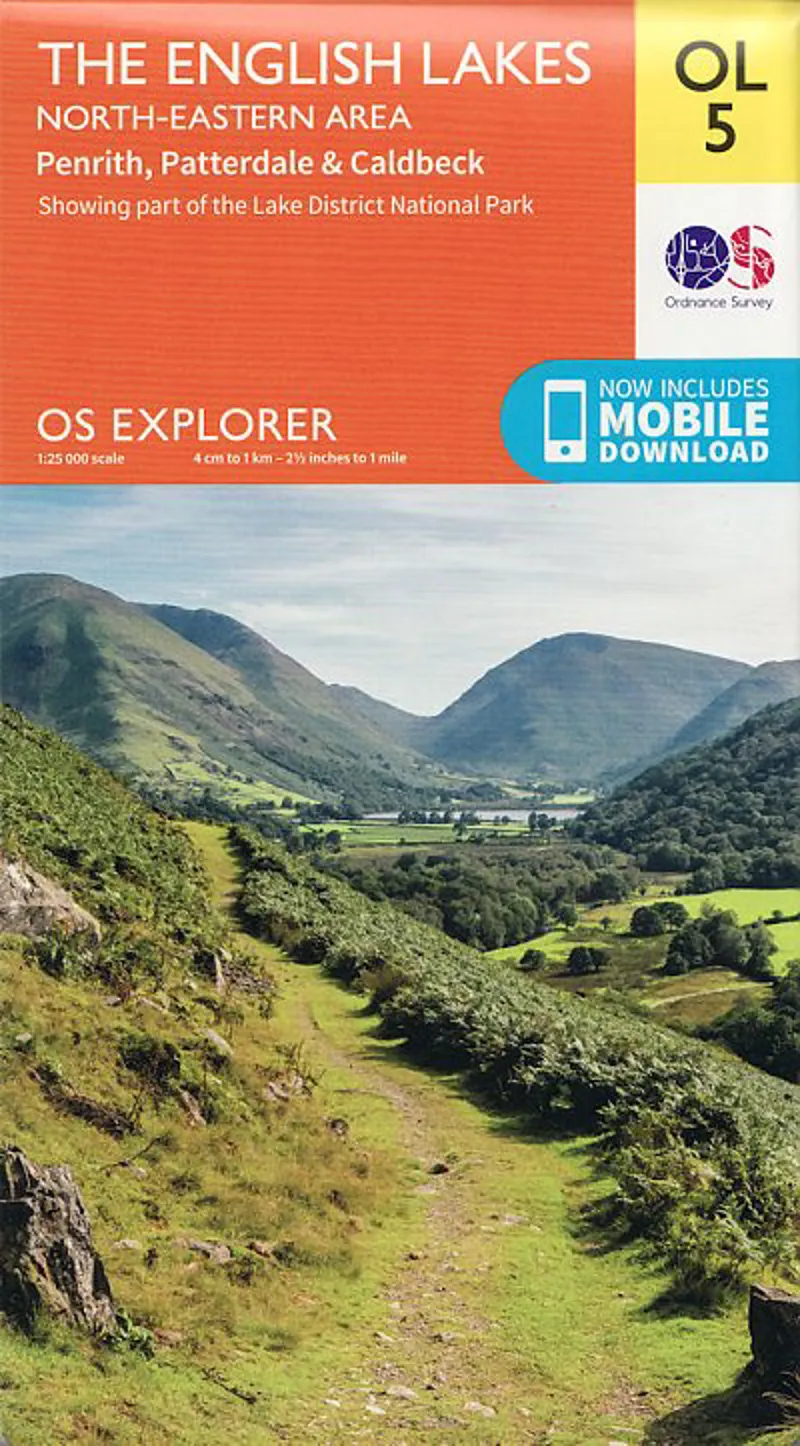 OS Explorer Map OL5 - The English Lakes - North Eastern Area