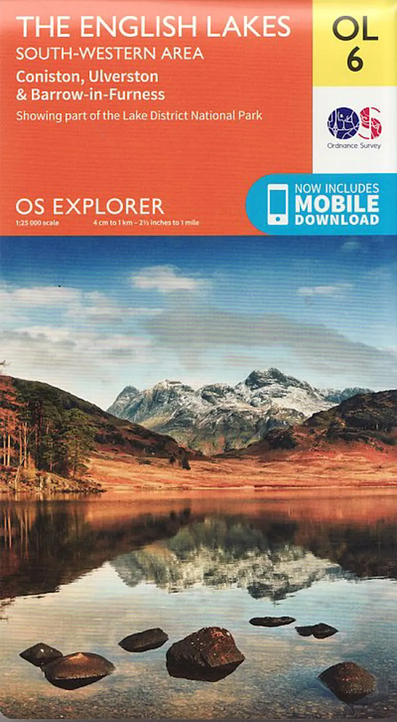 OS Explorer Map OL6 - The English Lakes - South Western Area