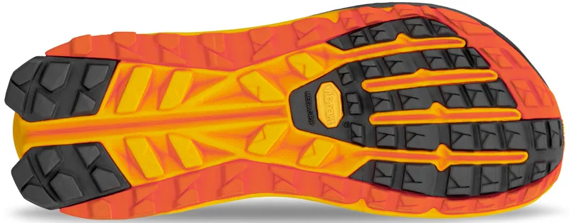 Altra Mens Olympus 6 Trail Shoes - Black-Orange-7