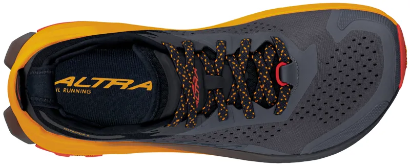 Altra Mens Olympus 6 Trail Shoes - Black-Orange-5
