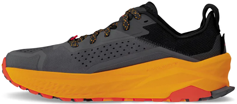 Altra Mens Olympus 6 Trail Shoes - Black-Orange-3