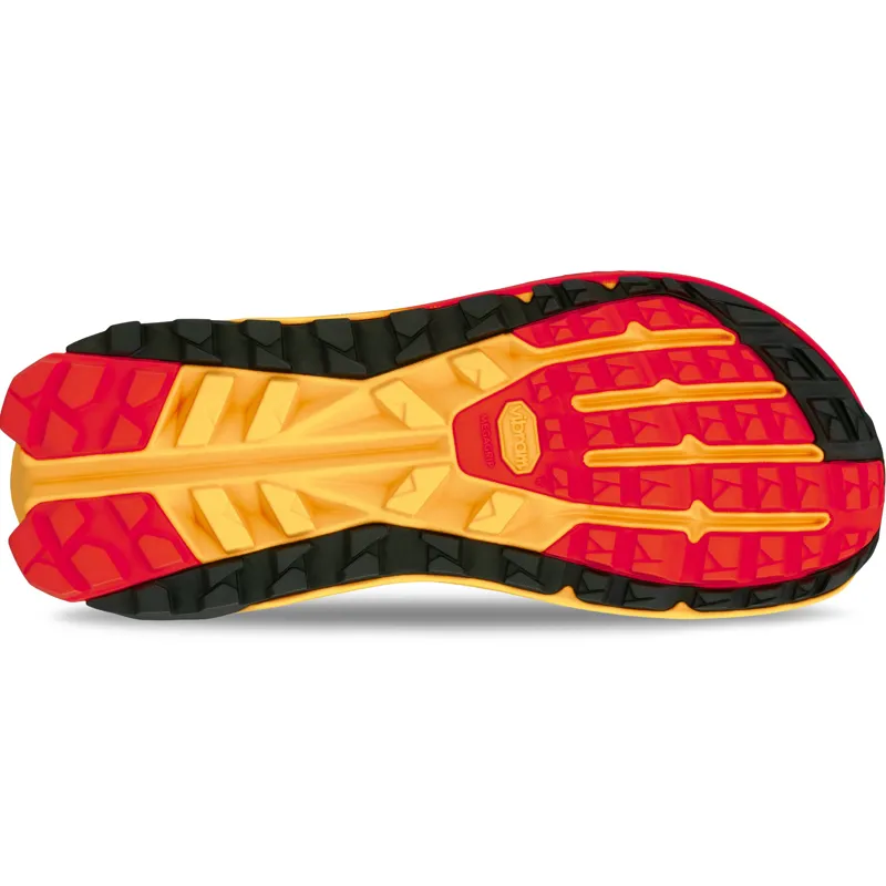 Altra Mens Olympus 6 Trail Shoes - Grey-Red-7